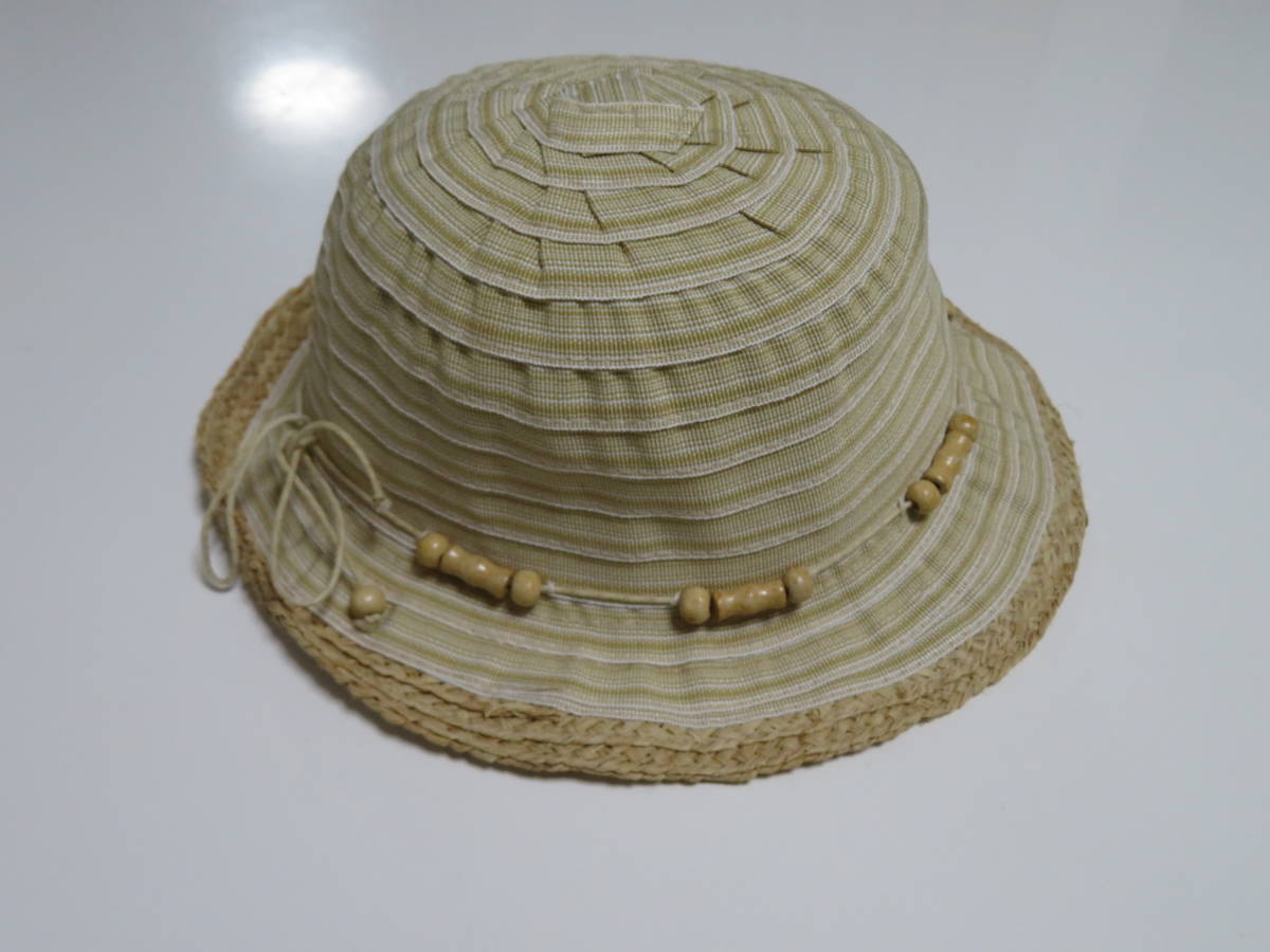 [ free shipping ] unused . close AURELIA KOBEaure rear koube natural .48cm Kids men's lady's sport cap hat hat 1 piece 