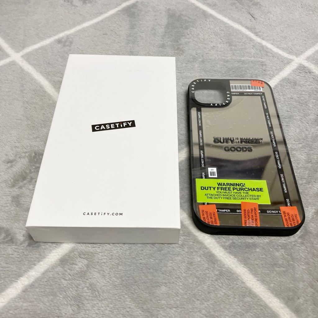 CASETiFY インパクト MagSafe対応 iPhone15 Plusケース 反射性/1.5mからの落下試験クリア/MagSafe対応 Duty Free シルバーブラックバンパーの画像1