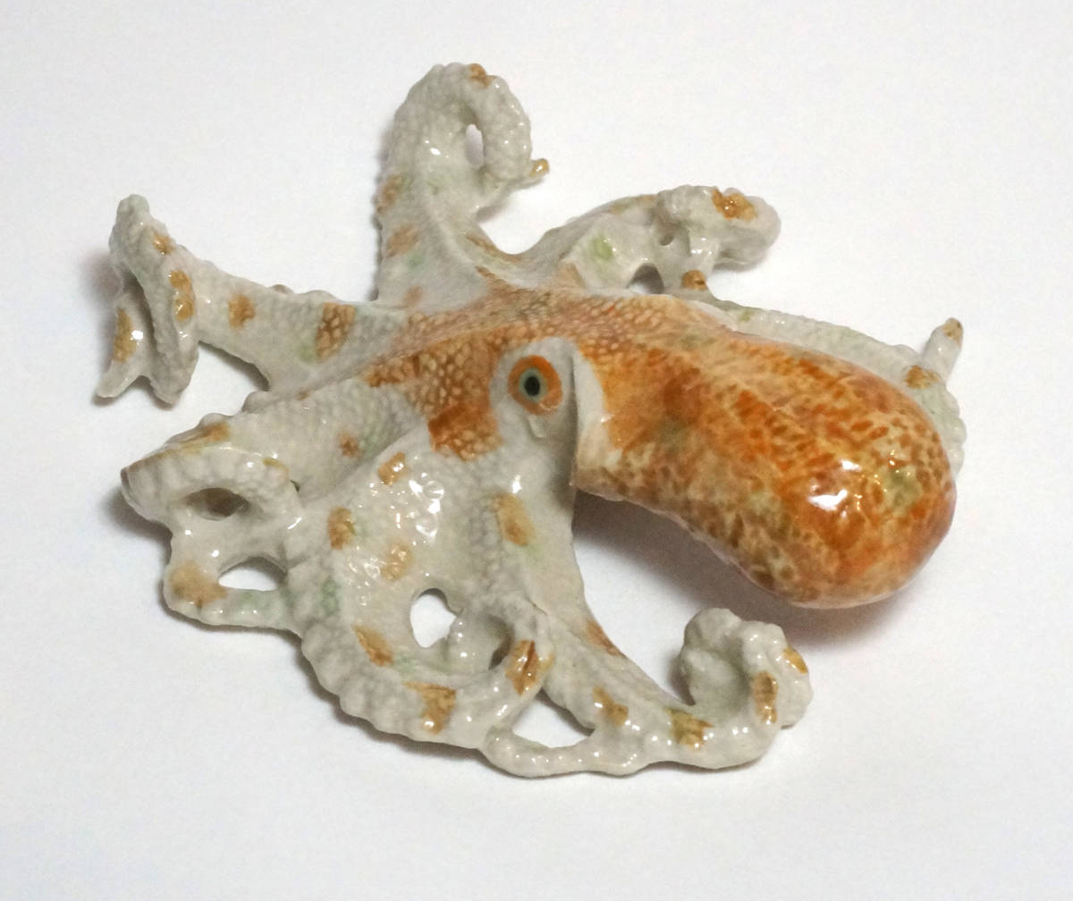 陶磁器製精密フィギア●たこ・蛸・ Octopus●タコレクター(蛸モノ蒐集)向？●最終追加再出品_画像7