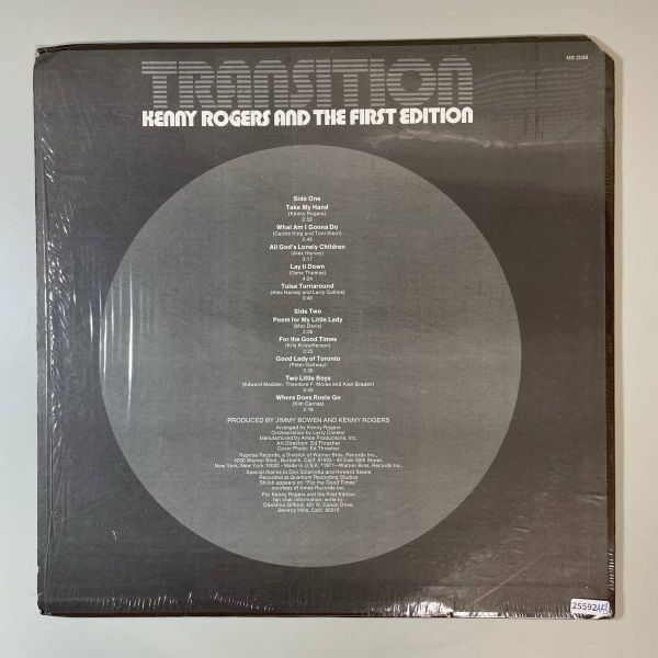 25592【US盤★美盤】 Kenny Rogers And The First Edition/Transition ※シュリンク_画像2