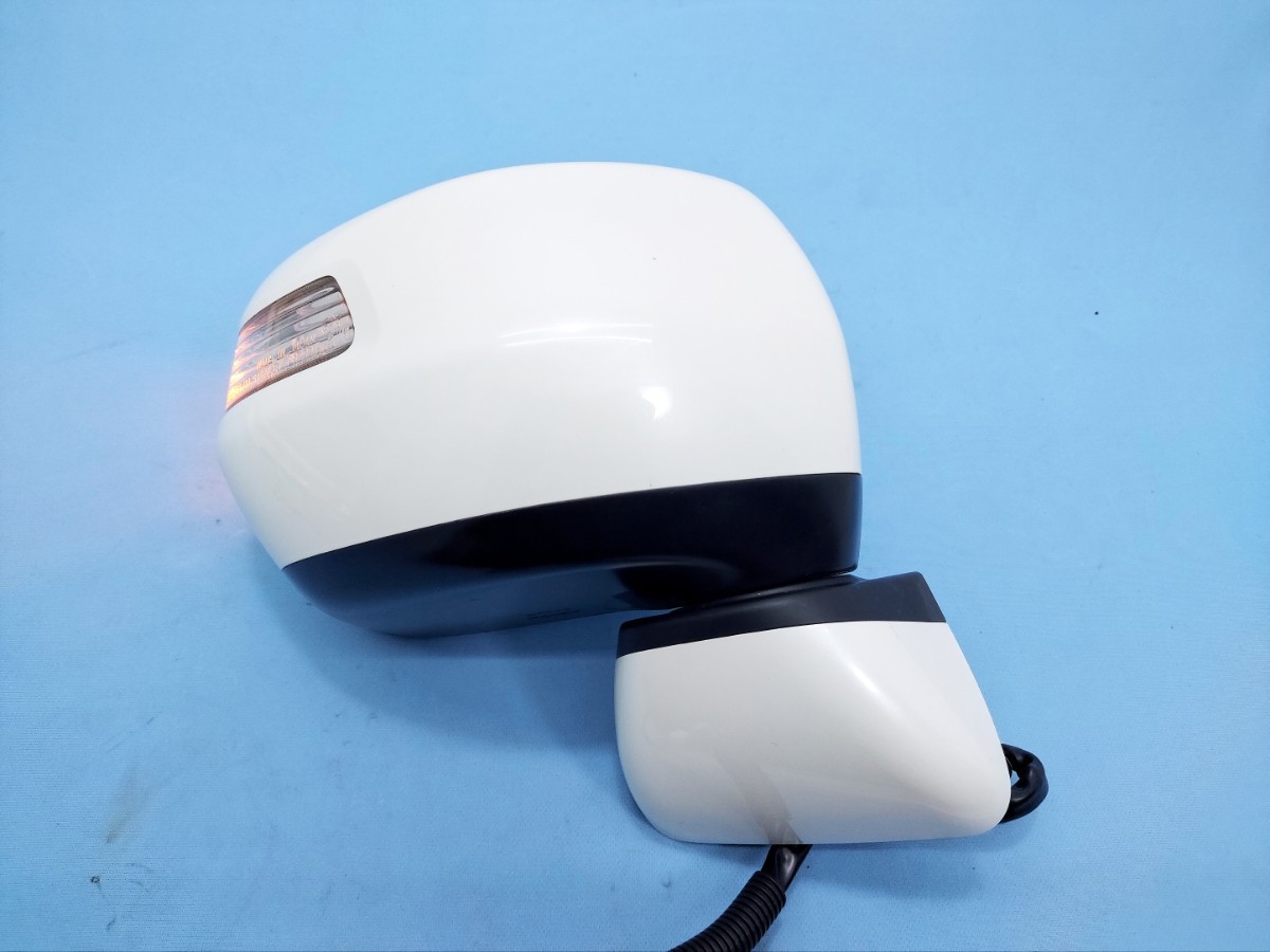 JF1 JF2 N-BOX custom right door mirror driver`s seat side operation verification settled pearl white white NH875P 9 pin 9P side turn signal N box M2