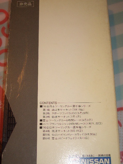 スカイライン・モータースポーツ1990全日本ツーリング選手権シリーズ.富士ツーリングカー6時間レース.スパフランコルシャン24時間レースGTR_裏面
