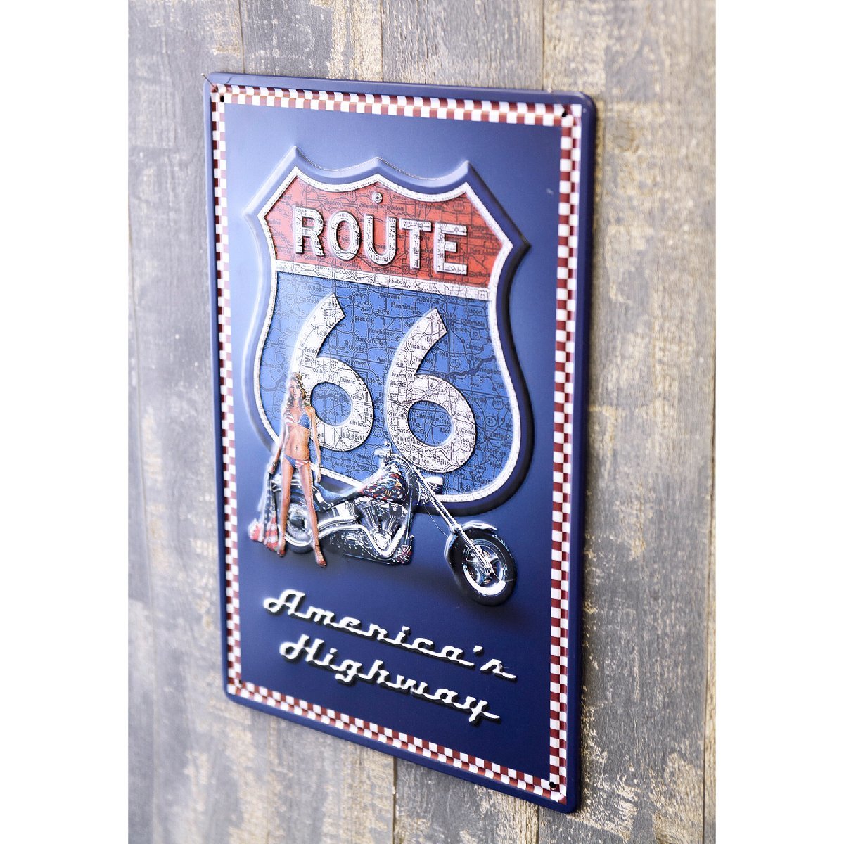  antique metal en Boss plate S [AMERICA\'S HIGHWAY]