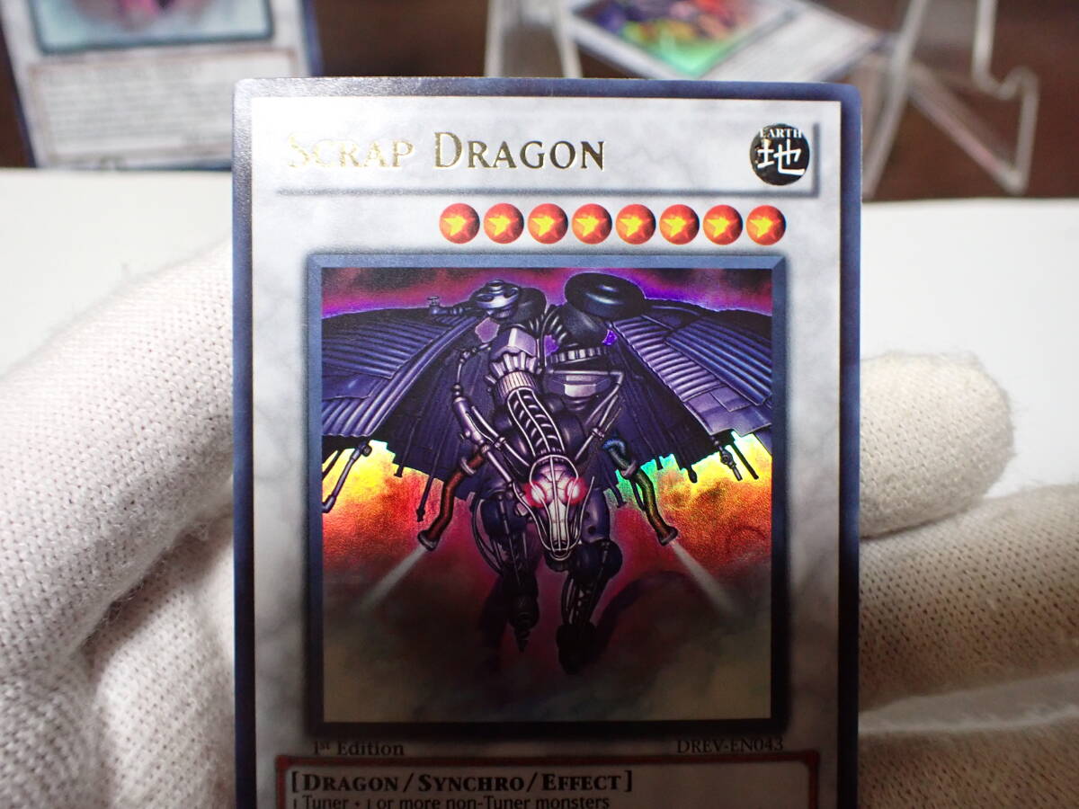 遊戯王 Yu-Gi-Oh! 英語版 スクラップ・ドラゴン DREV-EN043 1st Edition ウルトラ/ SCRAP DRAGON 3枚セット_画像8