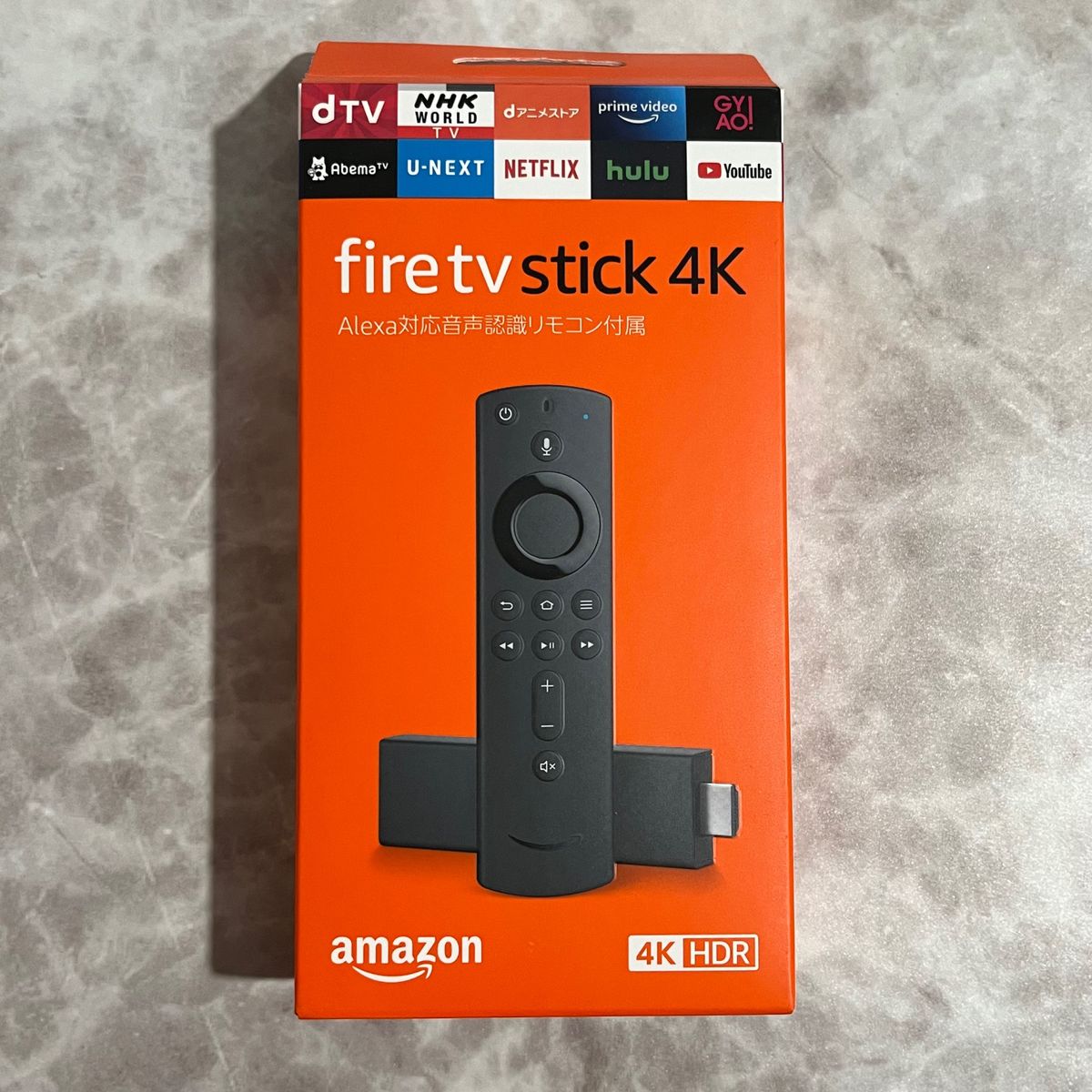 Fire TV Stick 4K Alexa対応音声認識リモコン付属