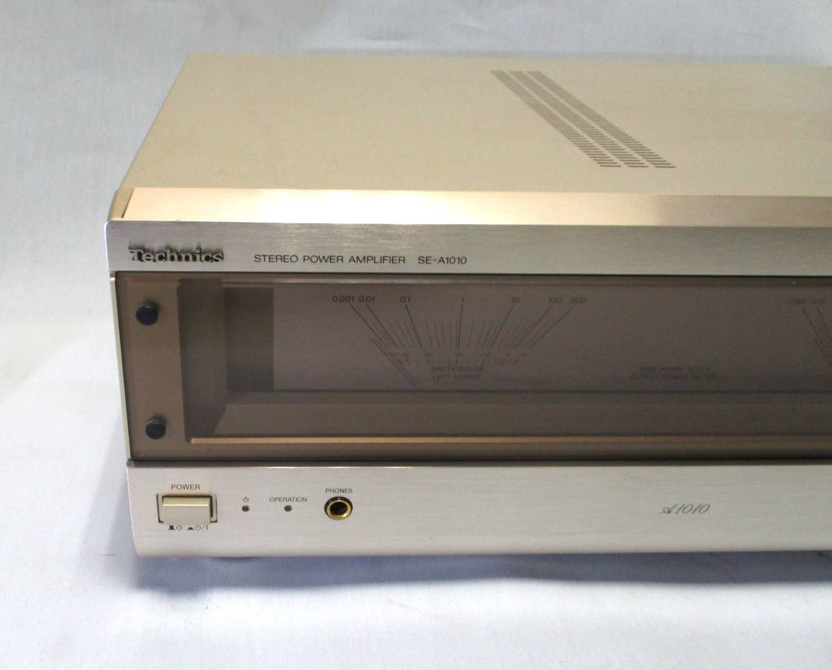 【中古・現状品】Technics テクニクス SE-A1010　ステレオ パワーアンプ 音出しOK_画像3