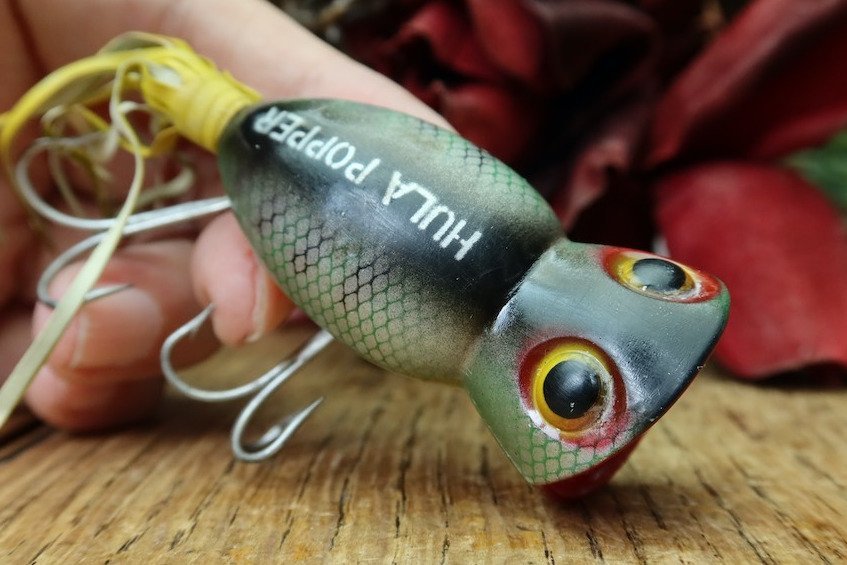 ARBOGAST HULA POPPER アーボガスト フラポッパー 5/8oz / HEDDON 道楽 ザウルス ZEAL バルサ50 ハトリーズ UMCO 昭和アングラーに_画像7