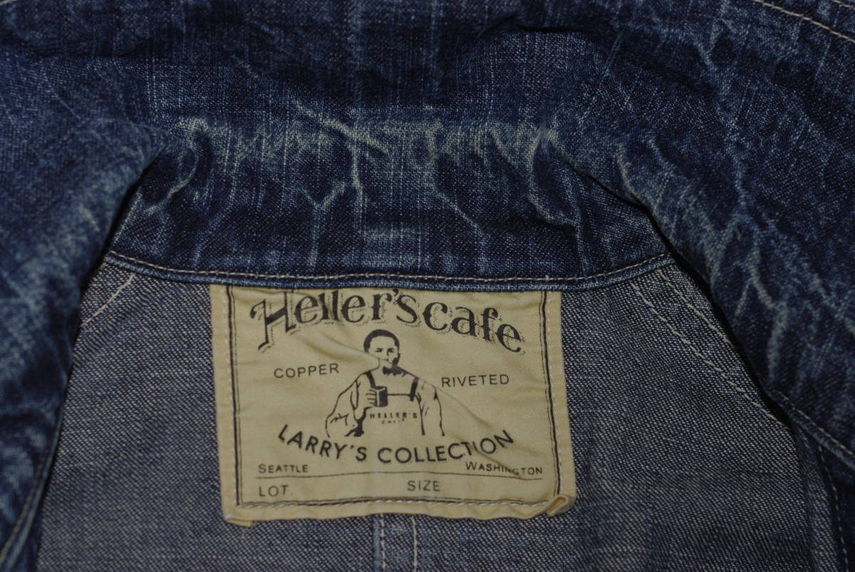 ウエアハウス　Heller’s cafe LARRY’S COLLECTION 　Aライン　カバーオール　S-Mサイズ　_画像3