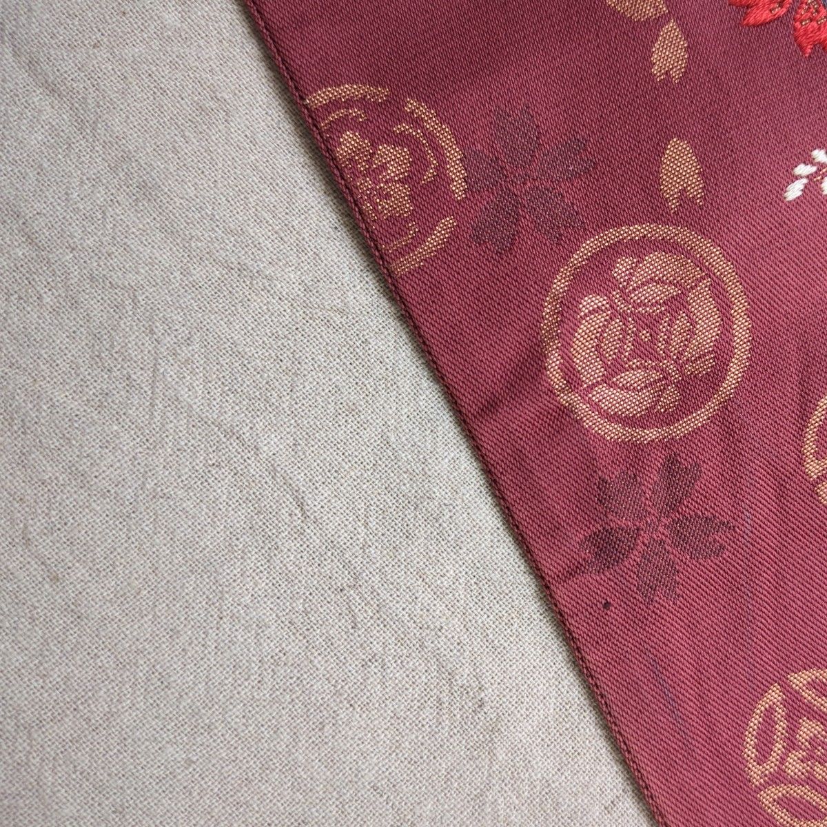 博多帯 本場筑前 紋仕立小袋帯 半幅帯 袴下帯 正絹 リバーシブル