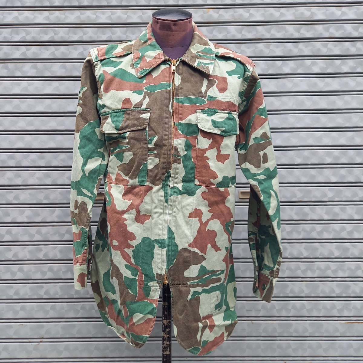 陸上自衛隊 迷彩服1型 熊笹迷彩 2号 上衣 1987年度 /ミリタリー ジャケット ビンテージ ARMY 古着の画像1