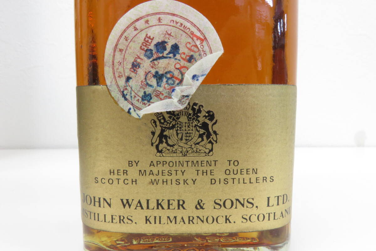 1959 ロ602-218　ウイスキー　ジョニーウォーカー　ブラックラベル　ジョニ黒　Johnnie Walker　スコッチ　750ml　未開栓 古酒　60_画像4