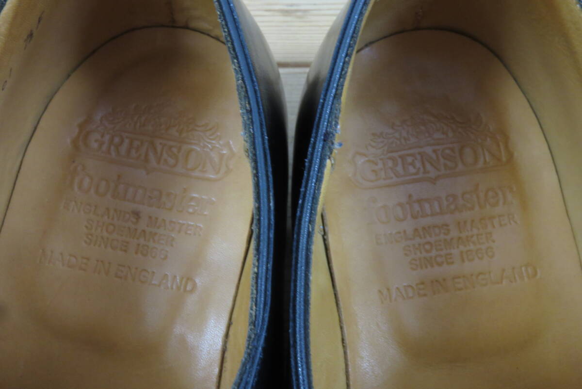 15790 ロ602-215　革靴　グレンソン　7 1/2　GRENSON　シングルモンクストラップ　ブラック 黒色　シューズ　中古品　ヤ80_画像8