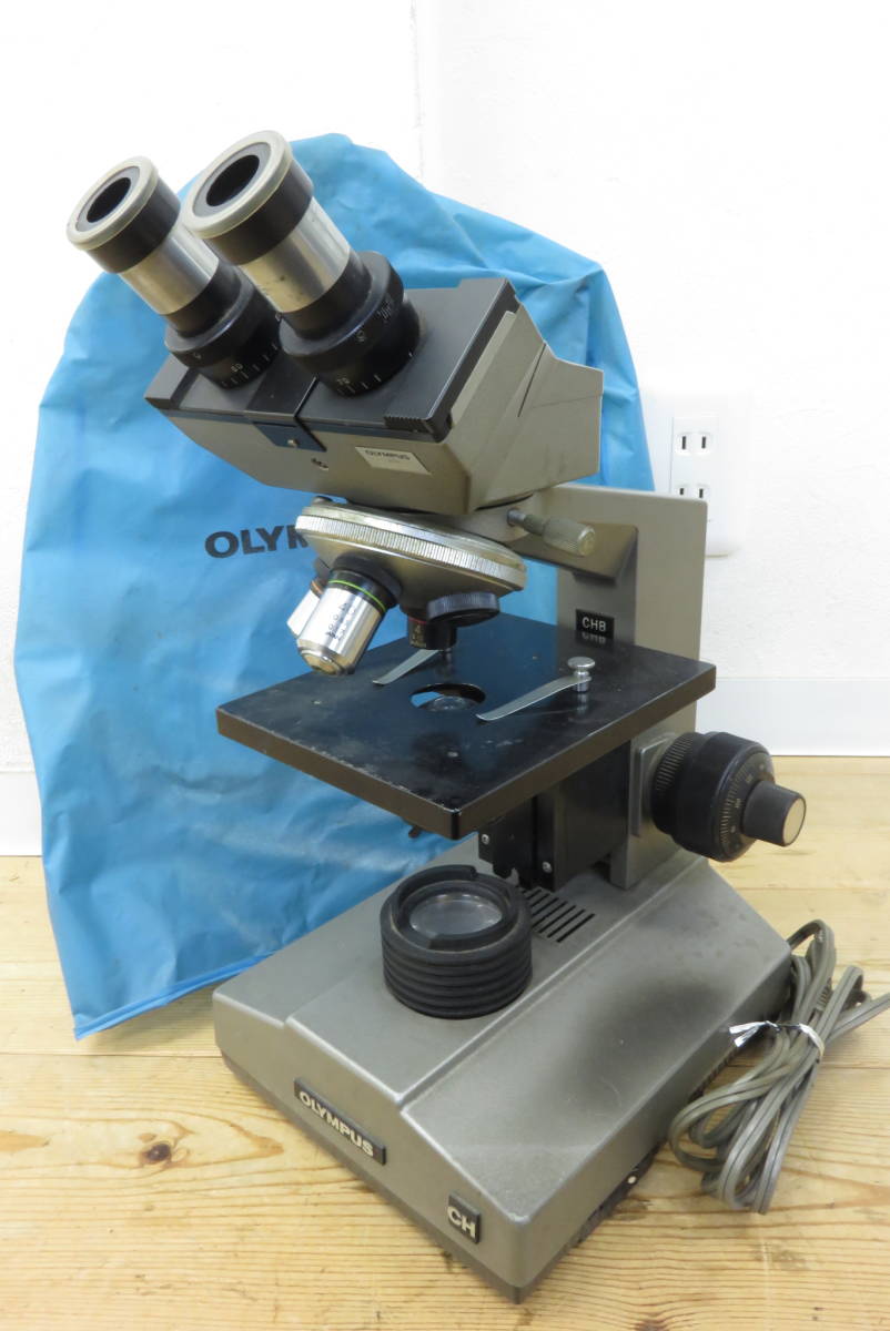 15618 上601-356　顕微鏡　OLYMPUS　CHB　オリンパス　本体　双眼 生物顕微鏡　科学 実験　中古品　ヤ100_画像1