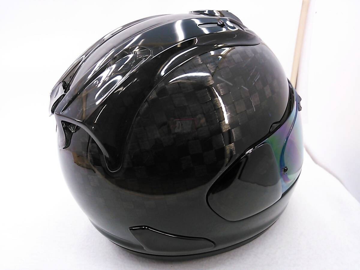 【送料無料】程度上 Arai アライ RX-7X SRC カーボン Lサイズ ミラーシールド＆元箱＆ヘルメットバッグ付き_画像6