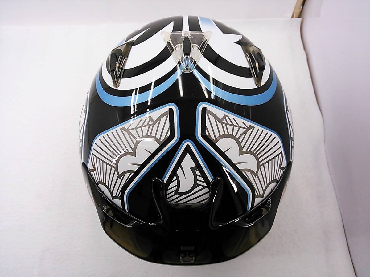 【送料無料】美品 Arai アライ QUANTUM-J クアンタムJ NAKANO ナカノ Sサイズ スモークシールド付き 中野真矢 フルフェイスヘルメット_画像5