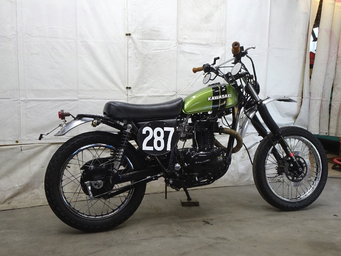  Saitama departure анимация иметь Kawasaki 250TR это слухи VMX custom baisonoma-ju атмосфера выдающийся Vintage левый трубный глушитель заем карта вся страна рассылка 