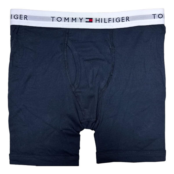 【新品】TOMMY HILFIGER トミーヒルフィガー メンズ ボクサーパンツ 3枚セット 下着 ネームロゴ USサイズ / Sサイズ 09TE015 374_画像3