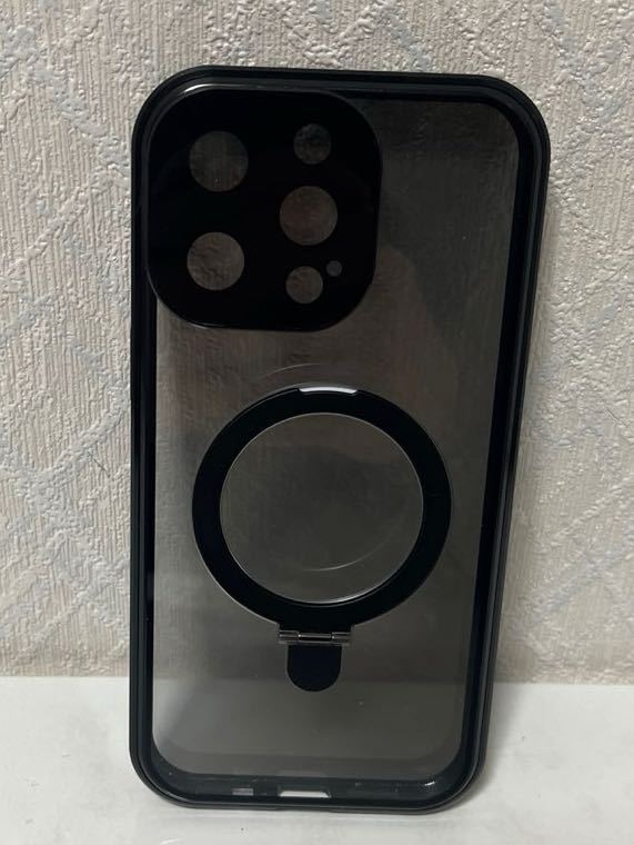 602i1980 iPhone15ProMax 用 ケース 覗き見防止 iPhone 15 Pro Max ケース MagSafe対応 ワイヤレス充電対応 全面カバー ( 黒)_画像1