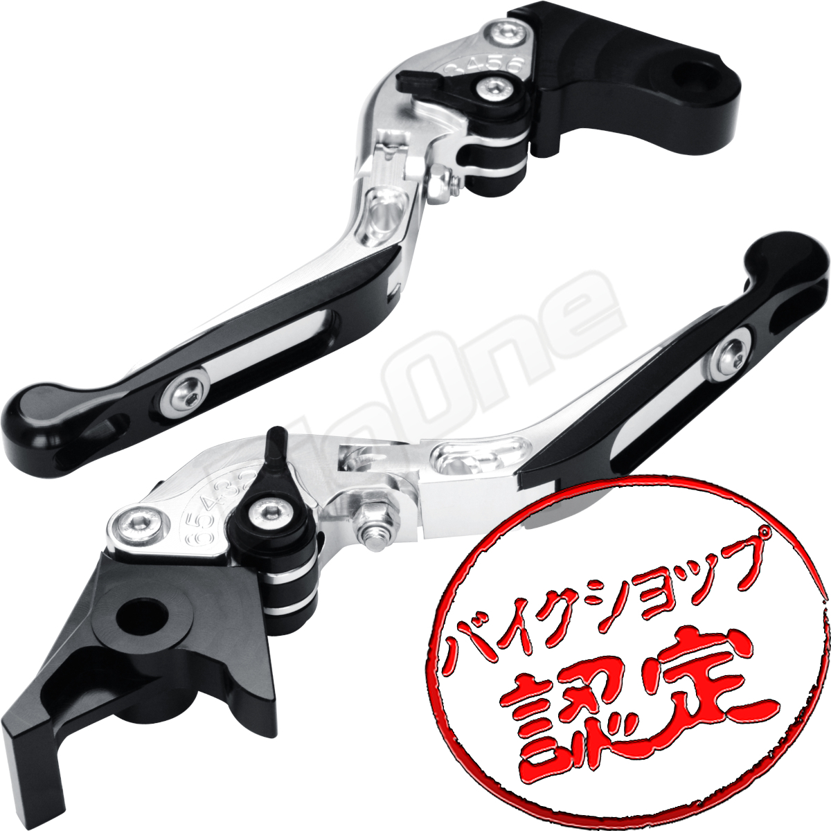 BigOne 可倒 CB400SF CB400 スーパー ボルドール VTR250 VTR-F NC700X NC700S ビレット ブレーキ クラッチ レバー 銀/黒 シルバー ブラック_画像1