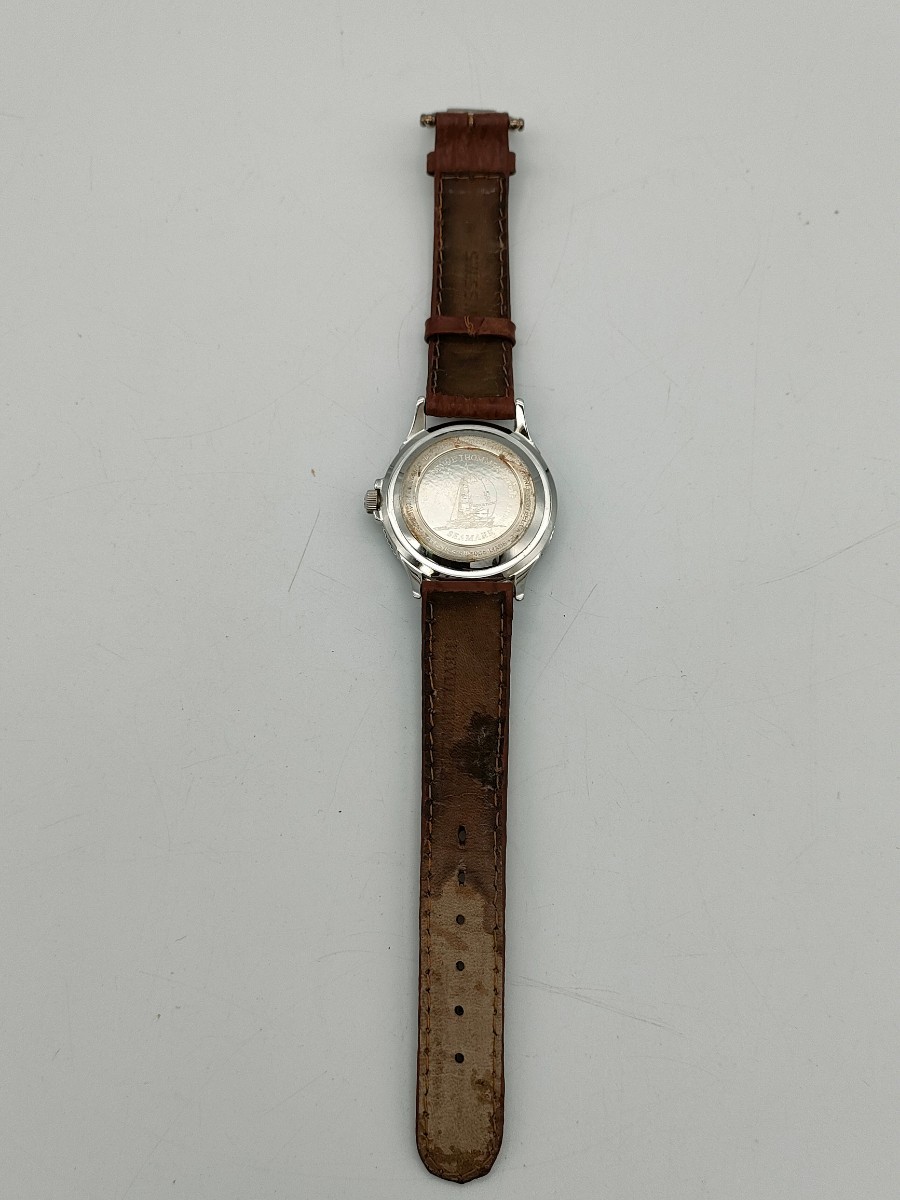 1円〜 REVUE THOMMEN レビュートーメン 腕時計 SEAMARK 5811005 クォーツ デイト シルバーカラー シルバー系 3針 _画像9