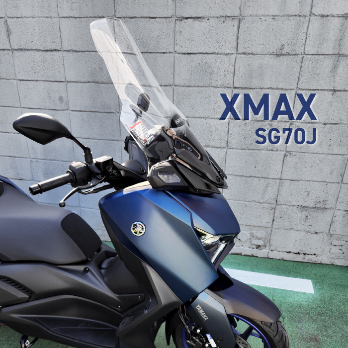 R-SPACE ウインドシールド クリア ヤマハ XMAX (SG70J) 2023～ YAMAHA アールスペース CLEAR バイク ロング スクリーンの画像3