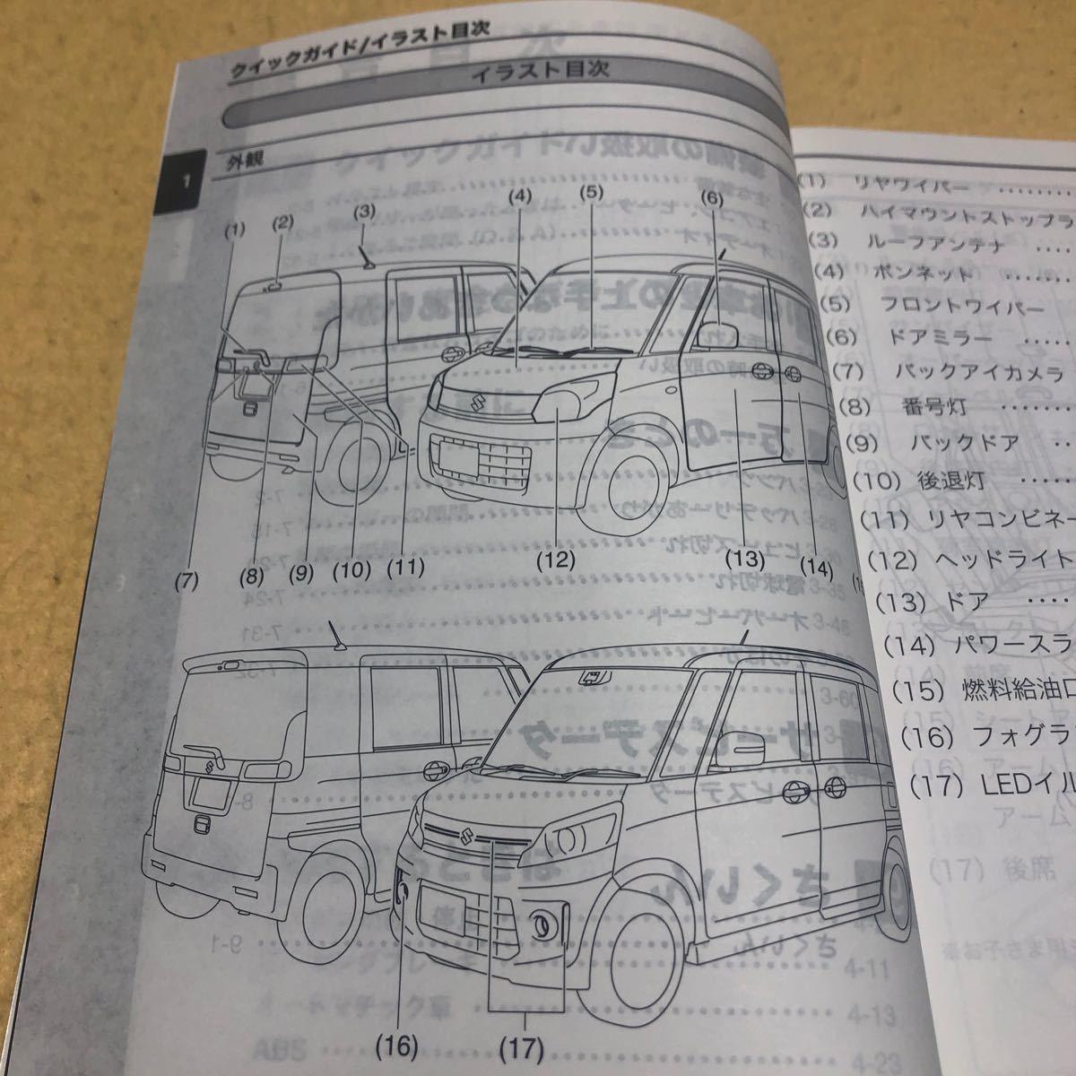 スペーシア スペーシアカスタム MK32S MK42S 2014年12月 平成26年12月 取扱説明書 取説 中古☆の画像4