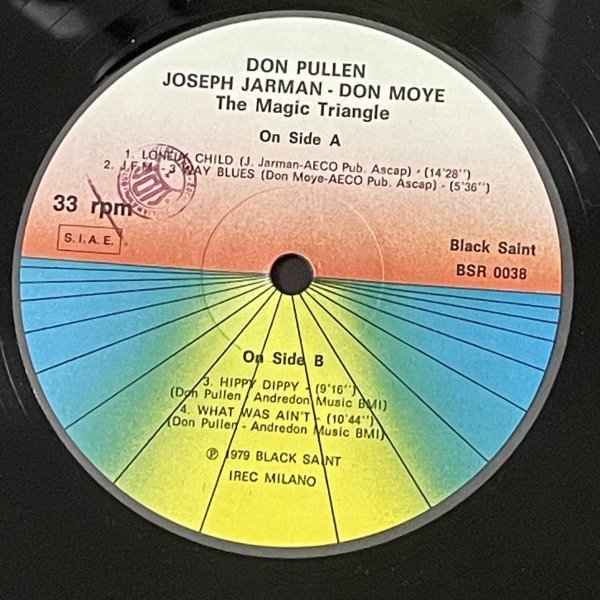 Don Pullen Joseph Jarman Don Moye - The Magic Triangle - Black Saint ■の画像3