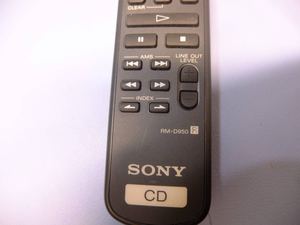 SONY/ソニー リモコン RM-D950 CDプレーヤー CDP-XA55ES用_画像2