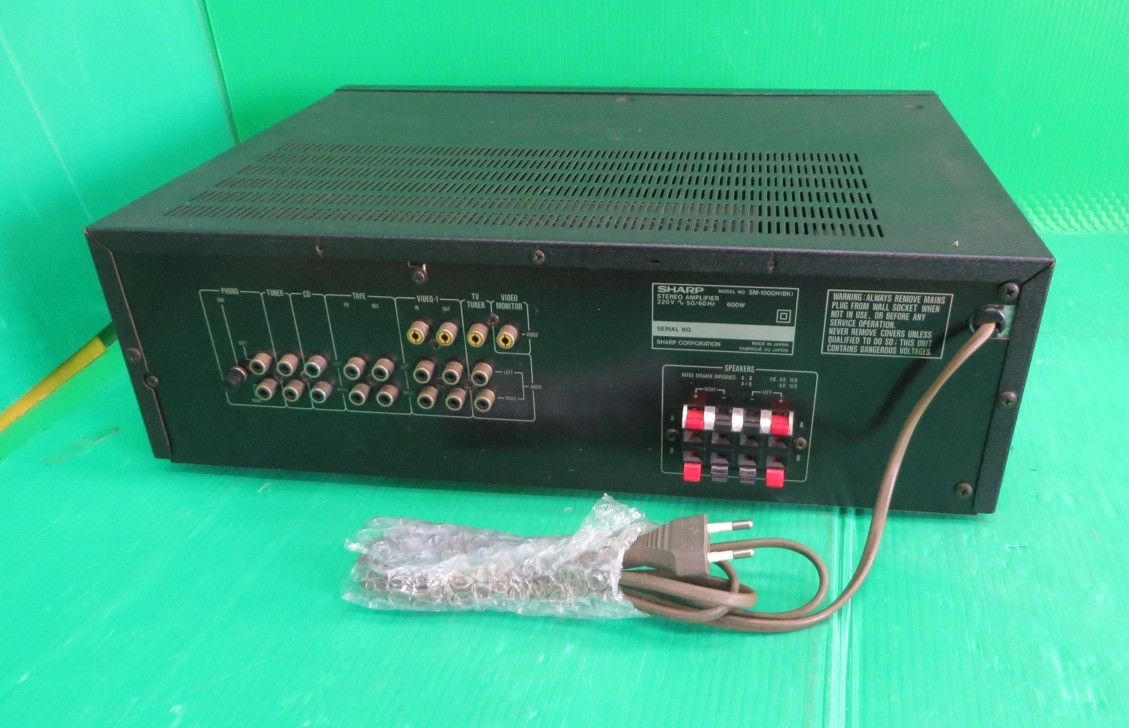 Z-2981□海外 220V~ SHARP シャープ STEREO AMPLIFIER SM-1000H Z-2981□海外 220V~ SHARP シャープ STEREO AMPLIFIER SM-1000H