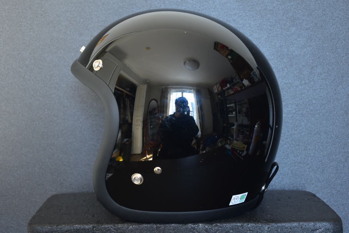 [美品] Buco ジェットヘルメット Lサイズ 60-61cm トイズマッコイ 革製 検 tt&co bell 500tx スーパーマグナム ハーレー_画像5