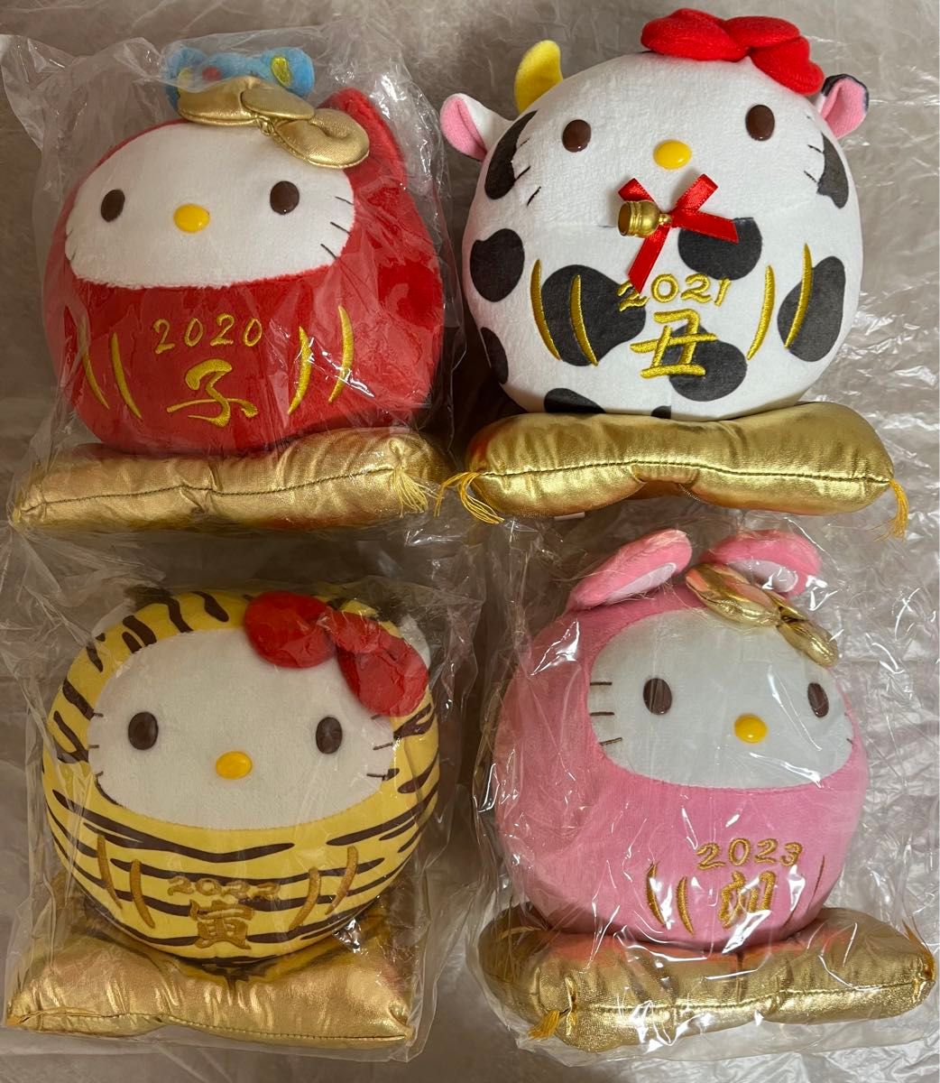 ヤクルト ハローキティ 干支 ぬいぐるみ 4個セット|Yahoo ヤクルト ハローキティ 干支 ぬいぐるみ 4個セット|Yahoo