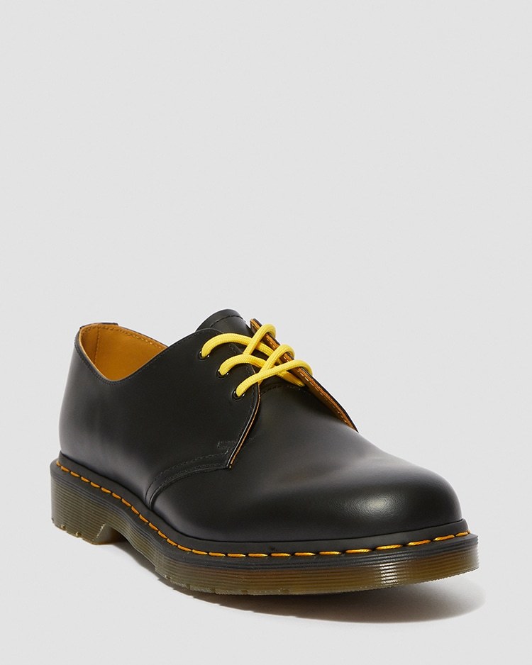 ● 送料 ￥180～● 65cm 黄色 イエロー 丸紐 ひも ラウンドシューレース Dr.Martens ドクター.マーチン 3ホール ローカット (新品)(正規品)_イメージ