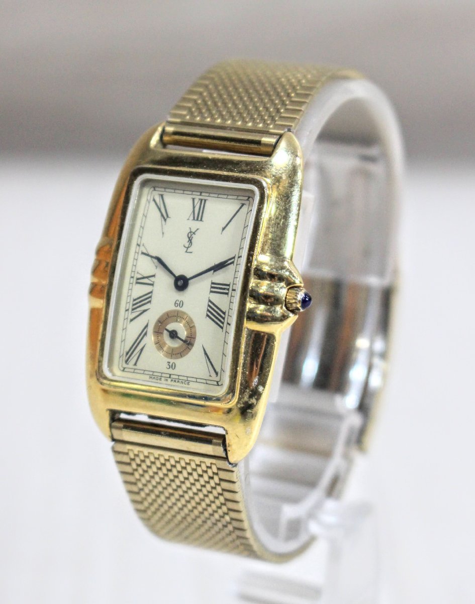YVES SAINT LAURENT イヴ・サンローラン 腕時計　ケース径2.7cm　クォーツ　電池切れ　A2733-60_画像1