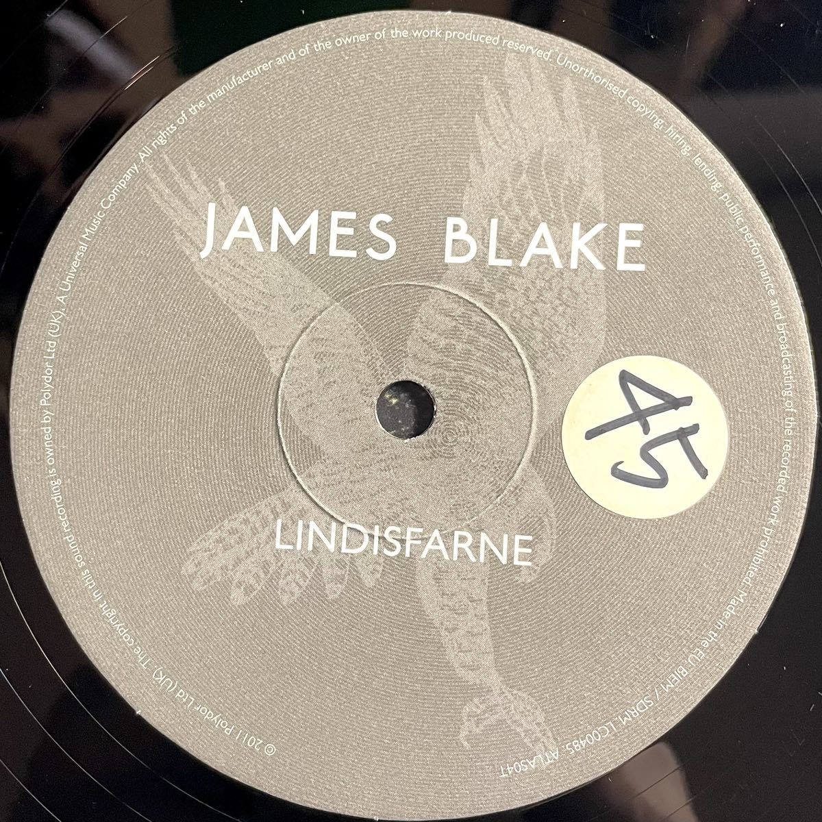 【DOWNTEMPO】【DUBSTEP】James Blake - Lindisfarne / Unluck / Atlas Recordings ATLAS4T / VINYL 10 / UK_画像3