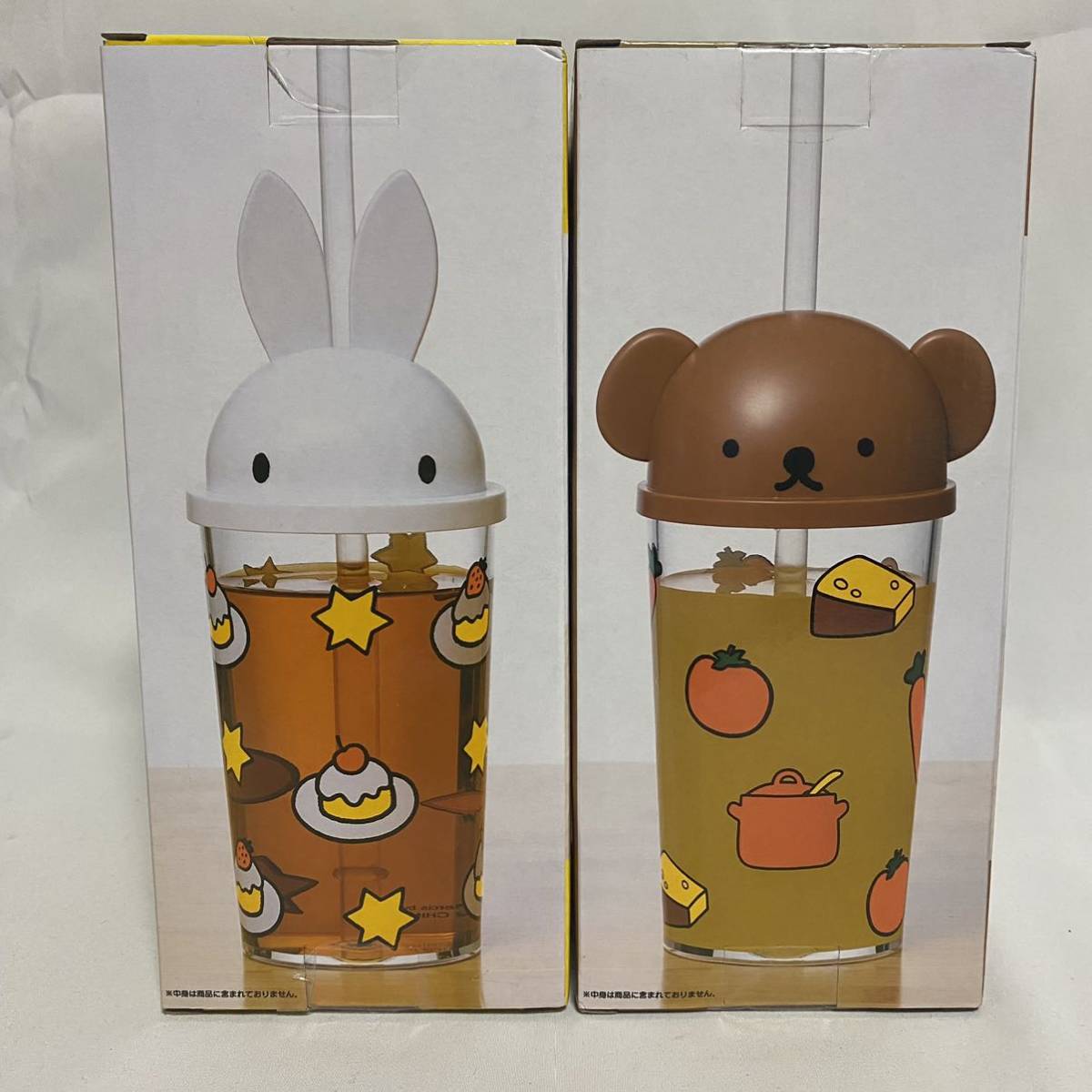 * новый товар нераспечатанный Miffy напиток cup Boris .....2 вида комплект ( Miffy & Police ) высокий стакан индивидуальная бутылка 350ml