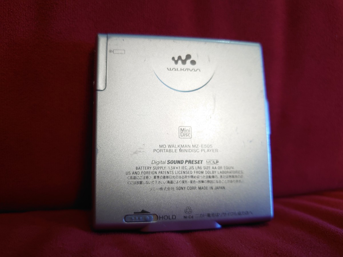 【SONY】MZ-E505 MD WALKMAN PORTABLE MD PLAYER MDLP ソニー　ウォークマン　ポータブル　MDプレーヤー _画像10