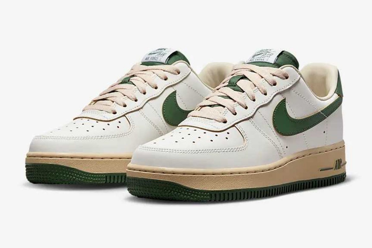 Nike WMNS Air Force 1 Low Green and Muslin WMNS26cm MENS25.5cm DZ4764-133■ナイキ エアフォース グリーン 緑