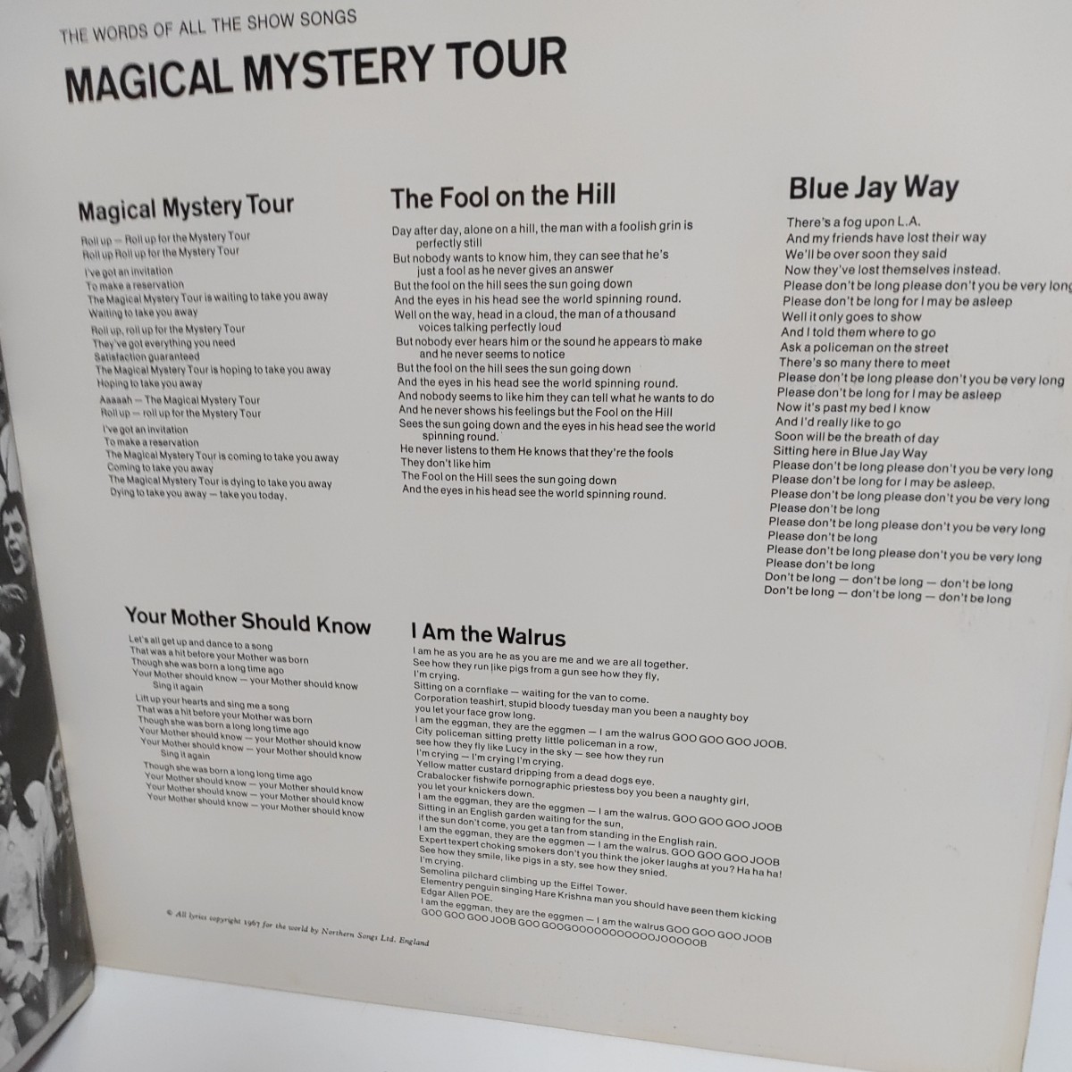 盤面美品　The Beatles(ビートルズ)「Magical Mystery Tour」LP（12インチ）/Apple Records(EAS-80569)/洋楽ロック　　ｗｗ１４－４０_画像6