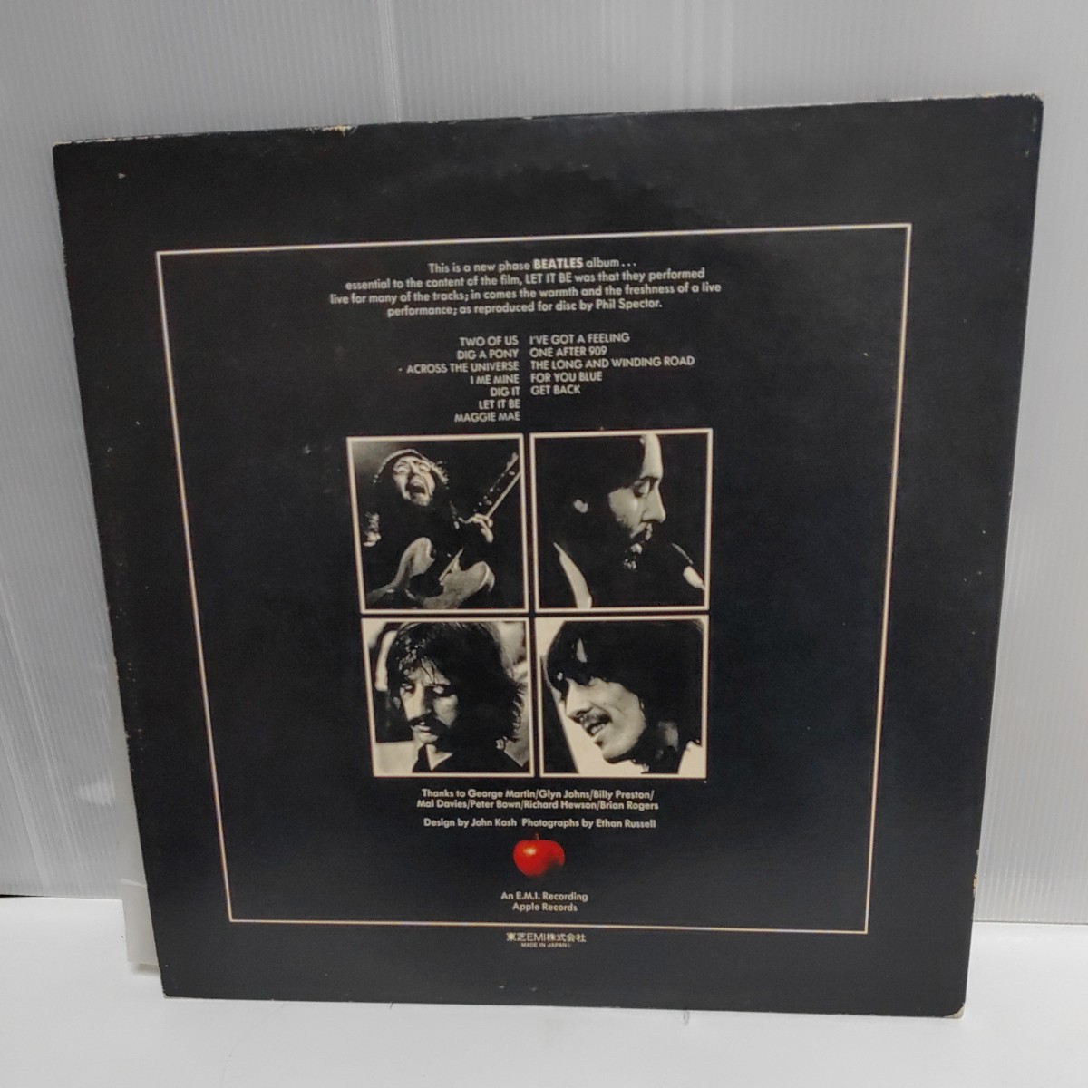 The Beatles(ビートルズ)「Let It Be(レット・イット・ビー)」LP（12インチ）/Apple Records(EAS-80561)/ロック ｗｗ１４－４２の画像4