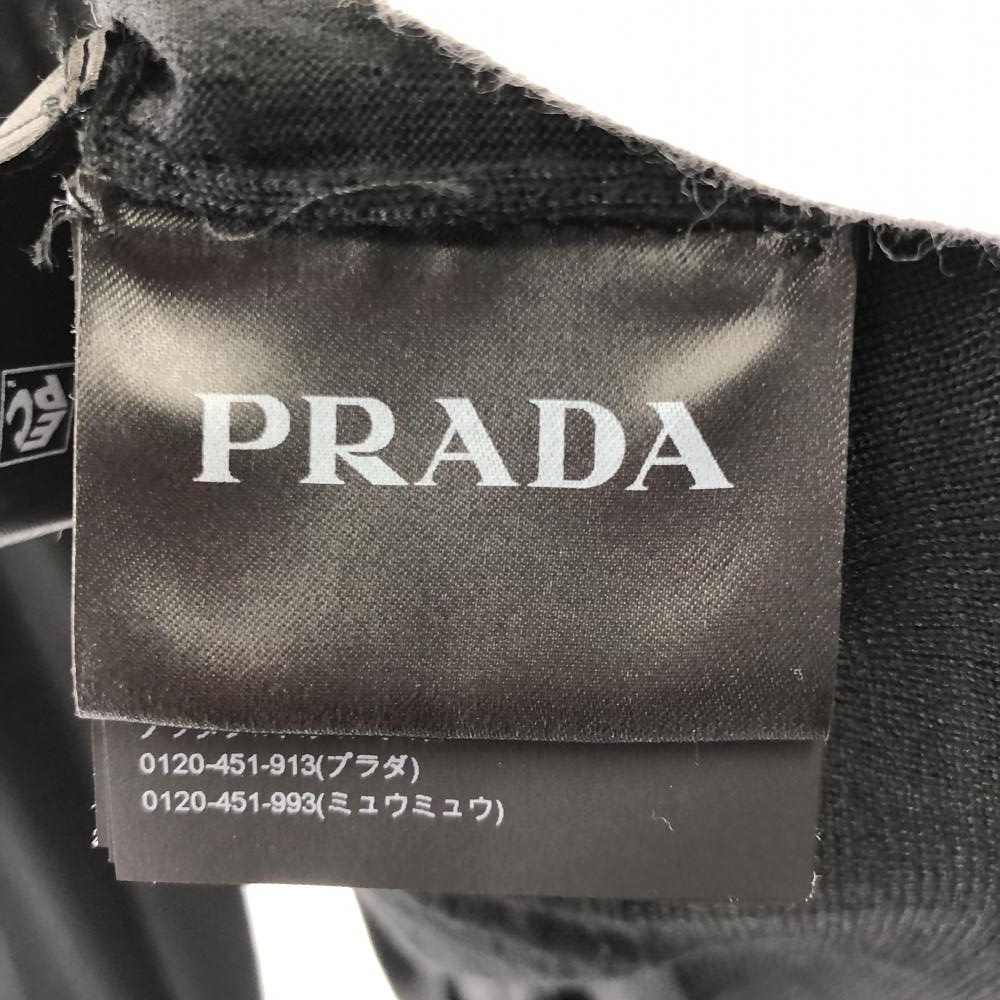 【中古】PRADA　AMA2　20221507　　シースルーニットTOP プラダ ブラック[240017607905]_画像7