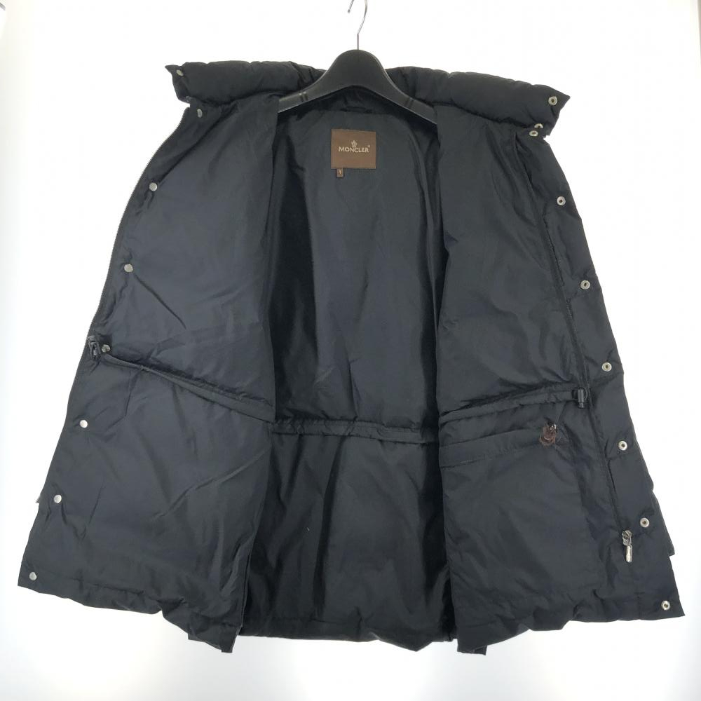 【中古】MONCLER ダウンジャケット サイズ1 ブラック モンクレール[240017609075]_画像3