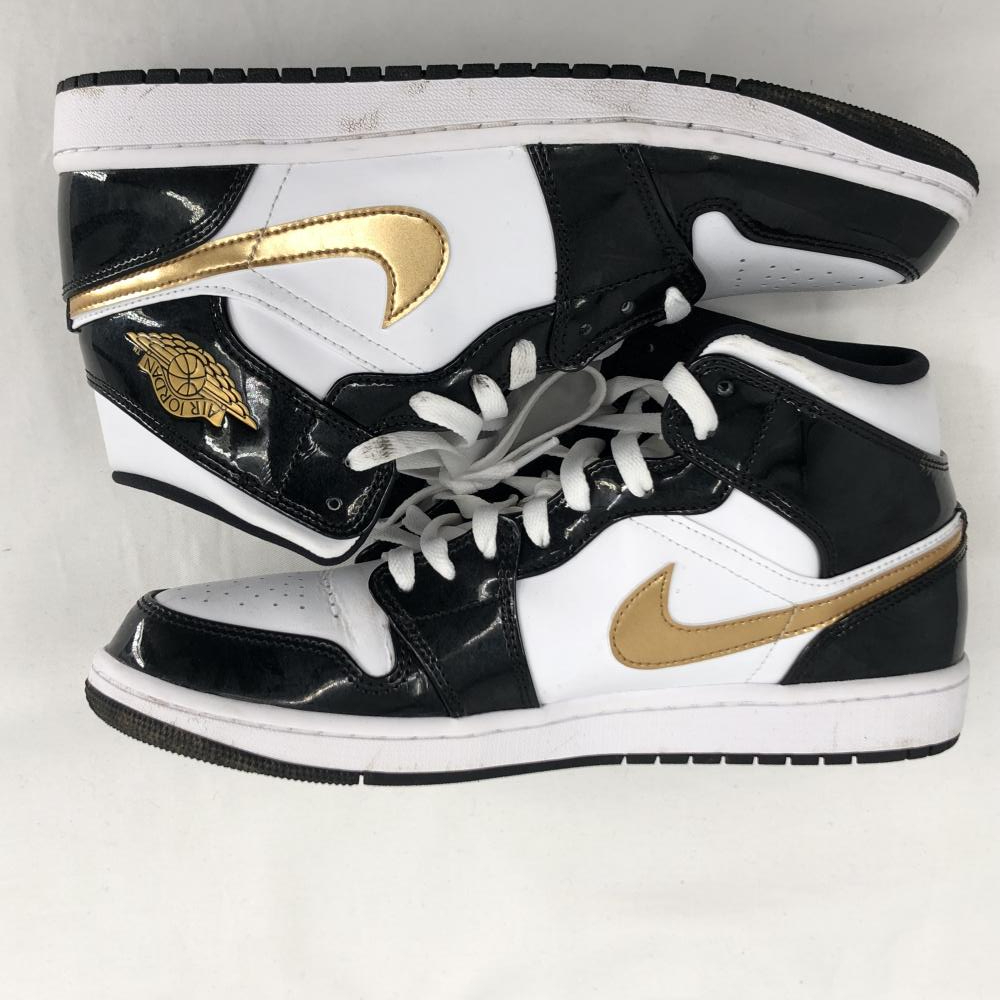 【中古】NIKE AIR JORDAN 1 MID SE Metalic Gold サイズ28.5cm 852542-007ナイキ エアジョーダン1 ミッド SE [240017609583]_画像4