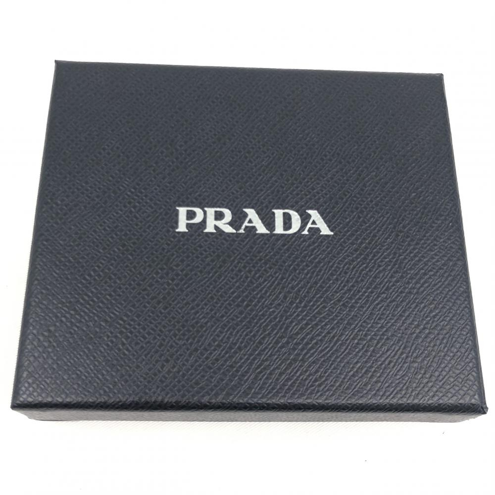【中古】PRADA サフィアーノ三つ折り財布 ブラック プラダ[240017605092]_画像9