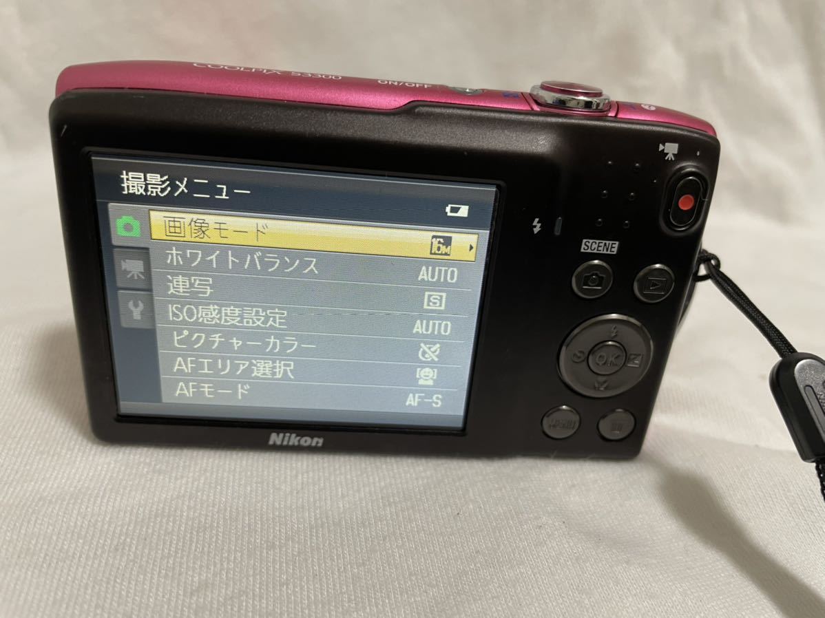 美品 デジタルカメラ Nikon COOLPIX S3300 動作品_画像4