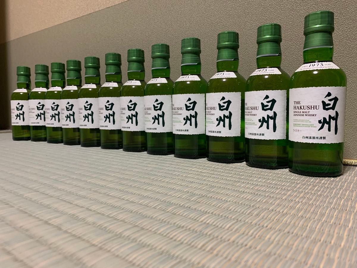 山崎180ml x 5本、白州180ml x 12本