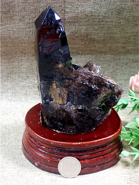 AAA級【魔除け】◆天然モリオン(黒水晶）クラスター178C3-75C39D_画像1