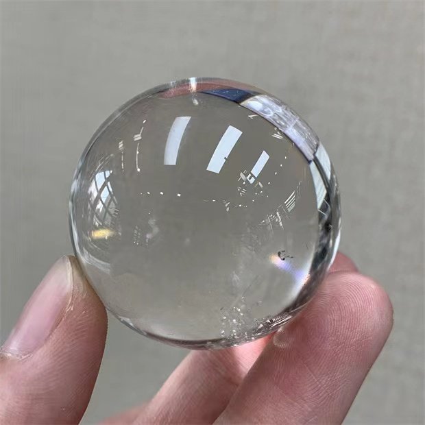 【限定品】AAAAAAAA級天然高透明度水晶丸玉0220-YS-L25-68D_画像1