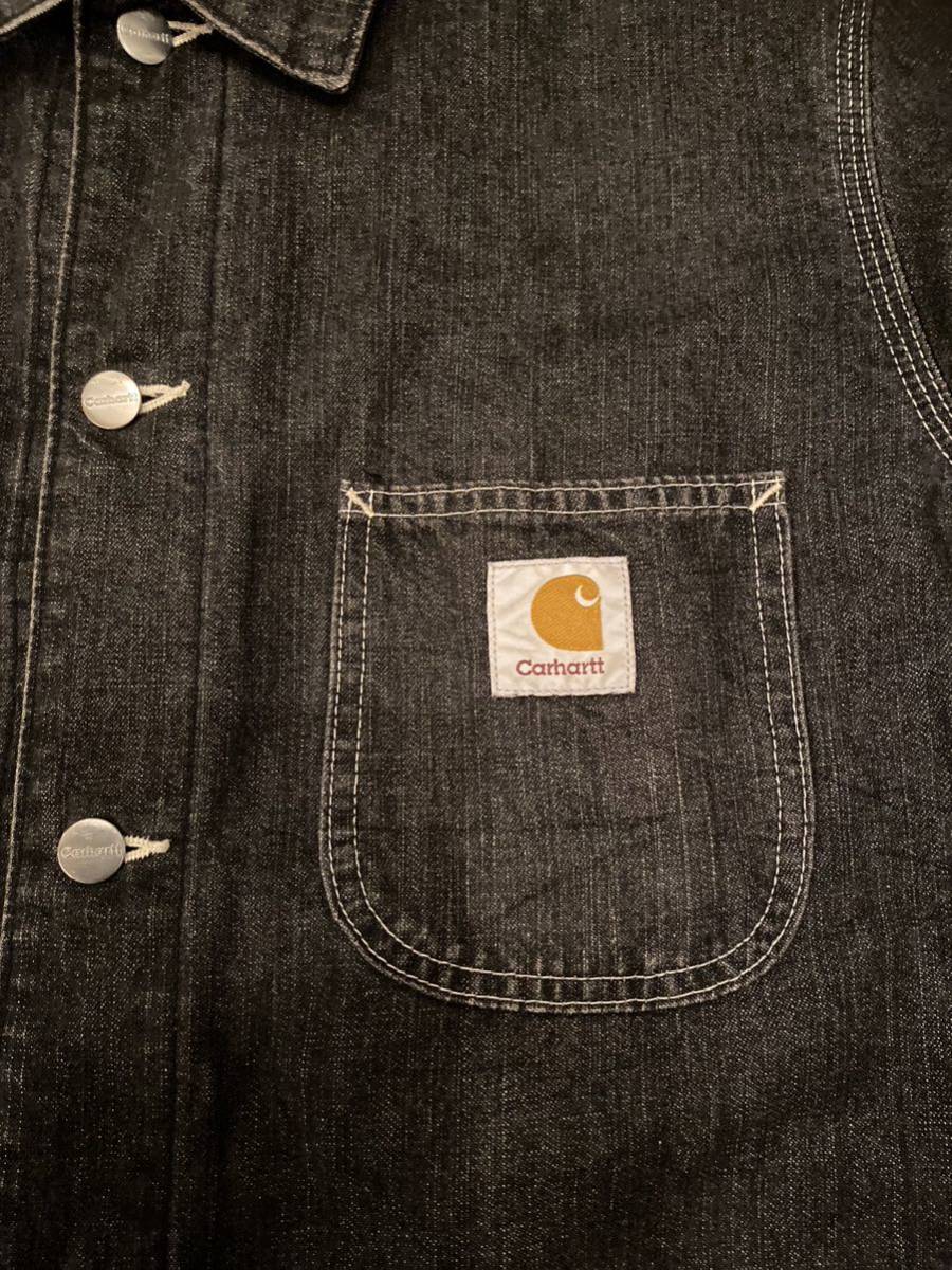 Carhartt カーハート のカバーオール 、ブラックデニム _画像2