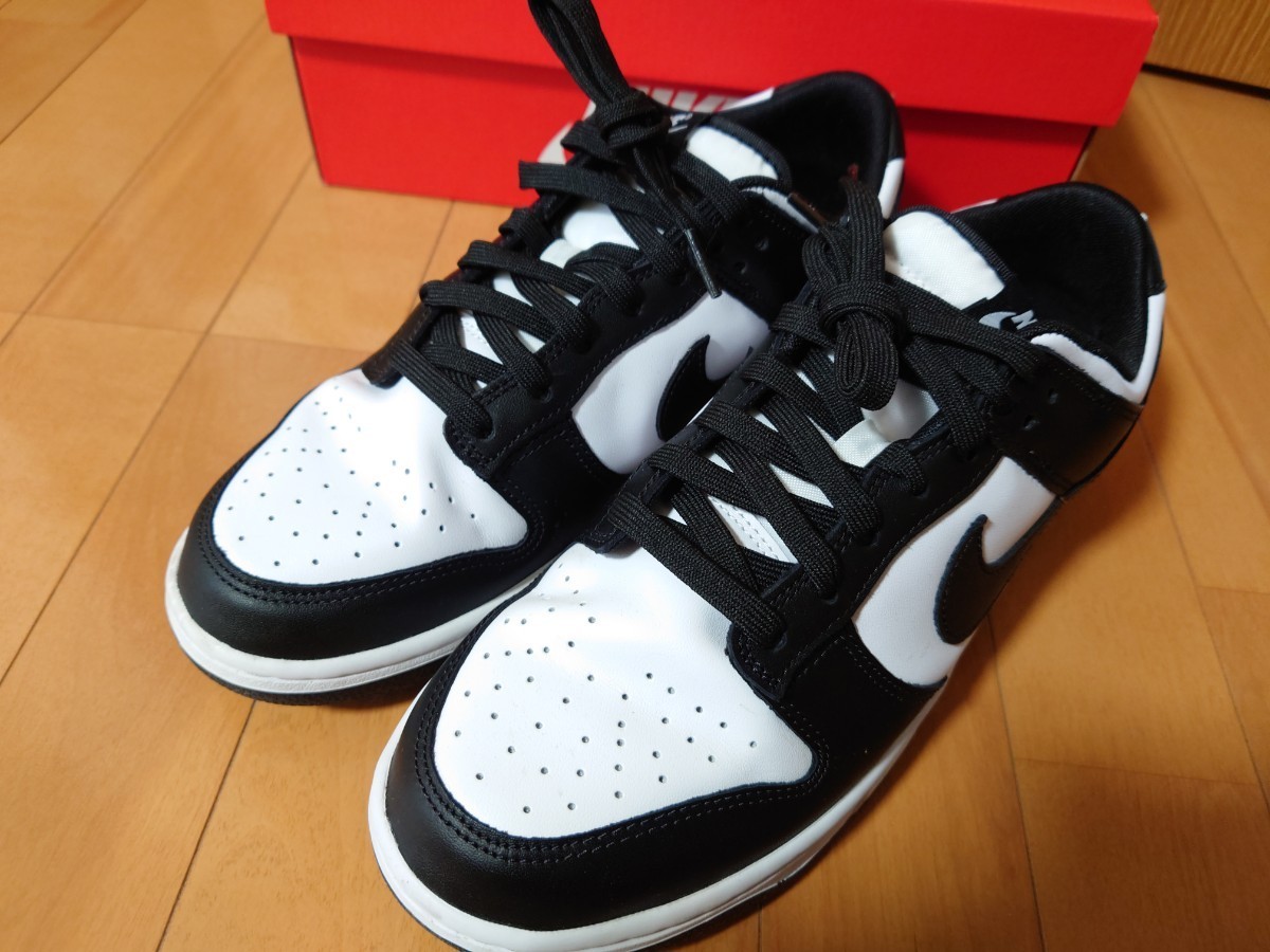 中古ナイキ NIKE Dunk Low Retro ダンク ロー レトロ パンダ DD1391-100 28.5cm_画像2