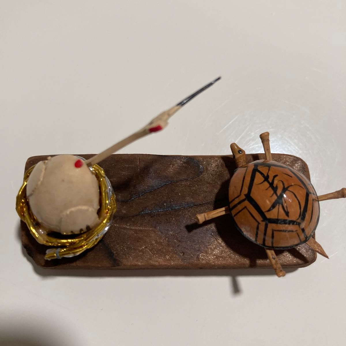 鶴と亀 ミニチュア 縁起物 置物 民芸品 お土産｜Yahoo!フリマ